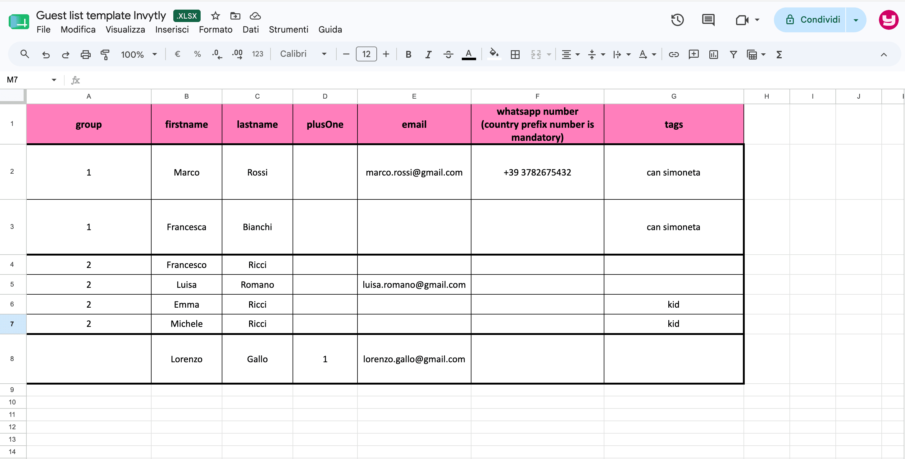 File open in Google Sheets